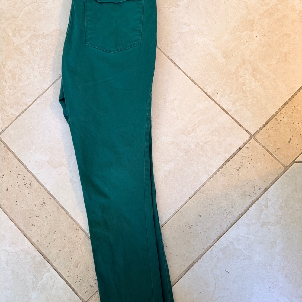 Crown & Ivy Woman’s Teal/green Straight Jeans - Picture 2 of 3